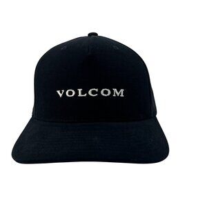 Volcom Arounder Adjustable Hat Black Snapback